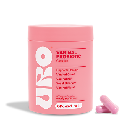 O Positiv URO Vaginal Probiotics for Women | pH Balance with Prebiotics & Lactobacillus Probiotic Blend | Vaginal Health Supplement | Promote Healthy Vaginal Odor & Vaginal Flora | 60 Count